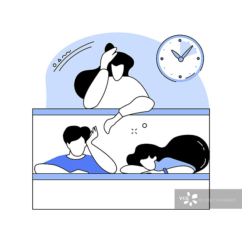 无聊的讲座隔离卡通图片素材