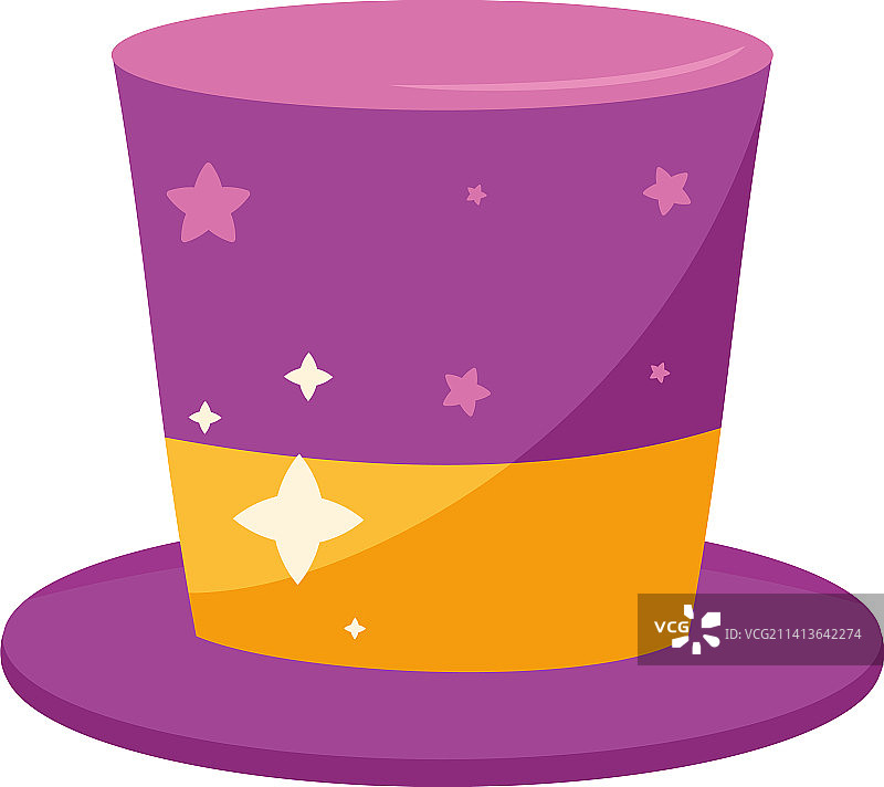 紫色大礼帽图片素材