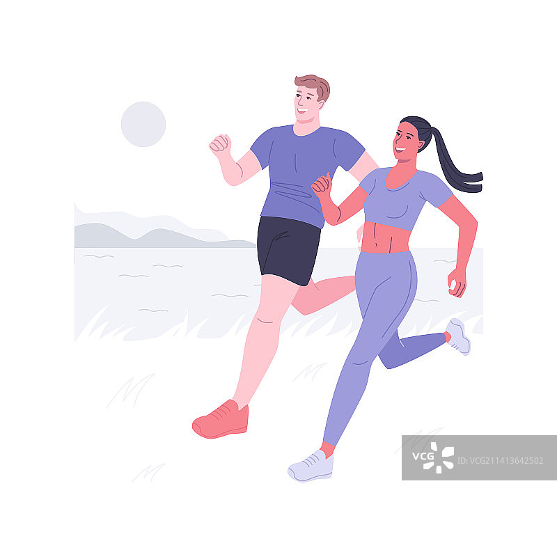 卡通越野跑图片素材