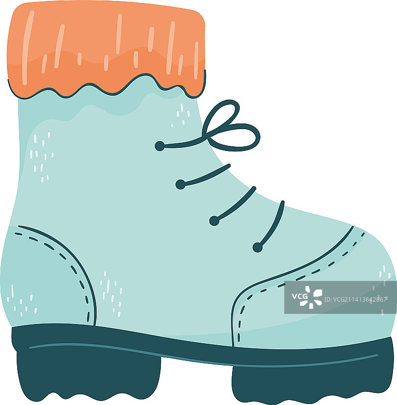 蓝色靴子冬季服装配饰图片素材