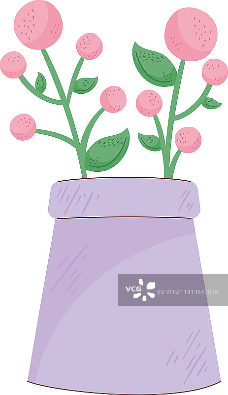 丁香花盆里的花图片素材
