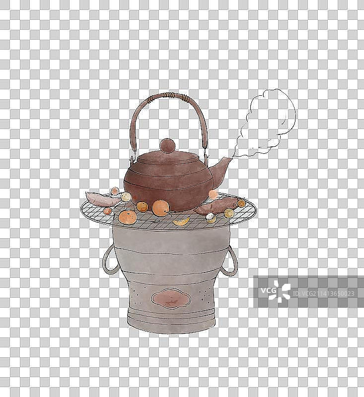 围炉煮茶图片素材
