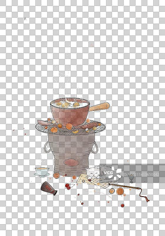 围炉煮茶图片素材