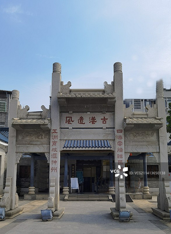 广州黄埔古港粤海第一关图片素材