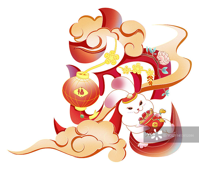 兔年插画图片素材