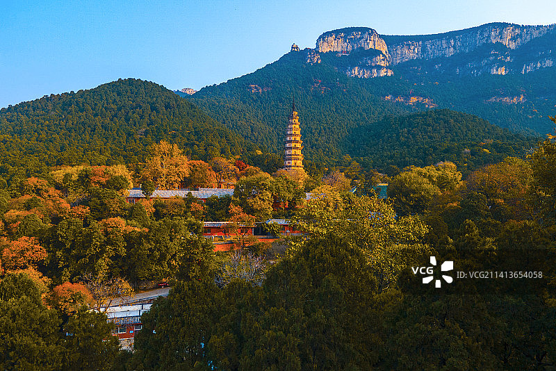 灵岩寺秋天图片素材