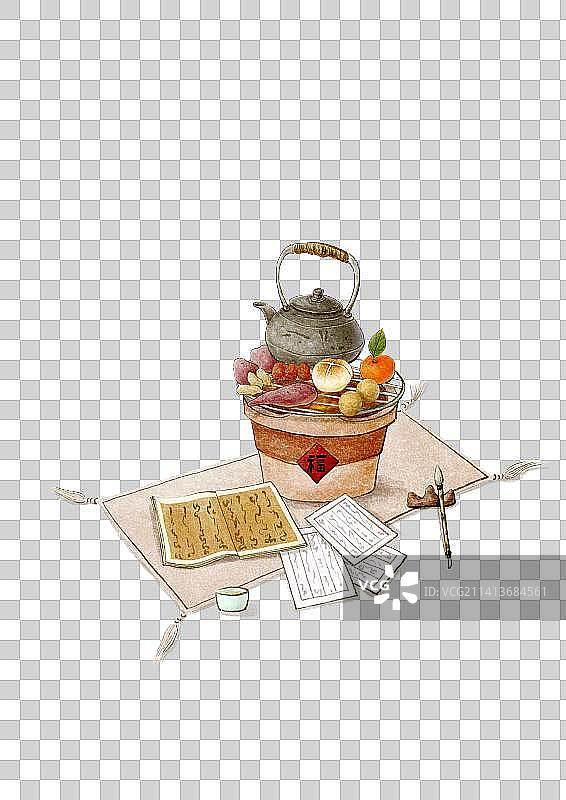 围炉煮茶图片素材