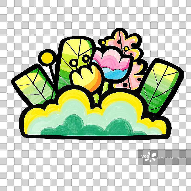 灌木丛 花草树 户外百搭造景装饰物前景图片素材