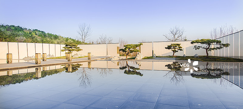 中式庭院园林景观图片素材