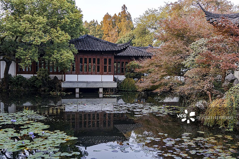 浙江杭州郭庄图片素材