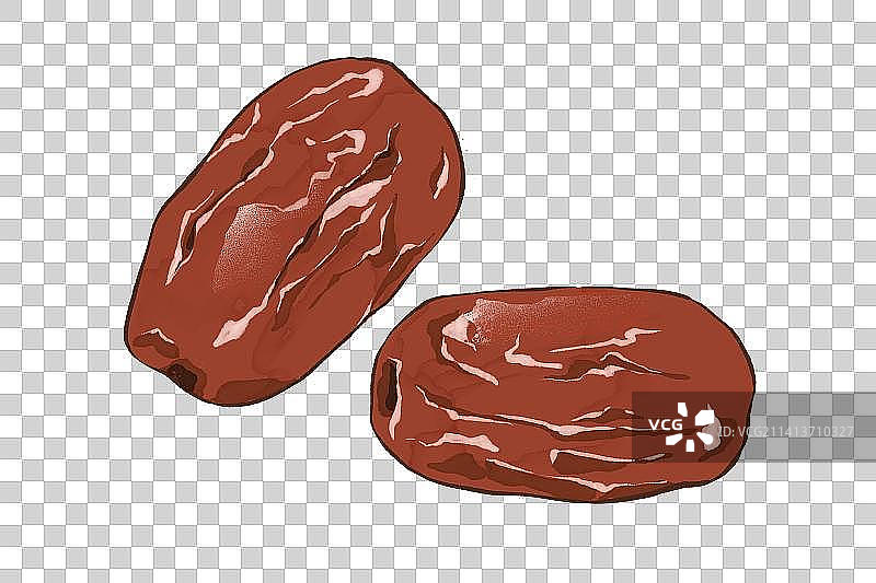 新年除夕春节美食系列红枣插画元素图片素材