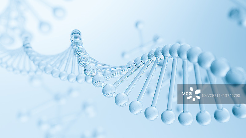 3D渲染生物科技分子结构背景图片素材