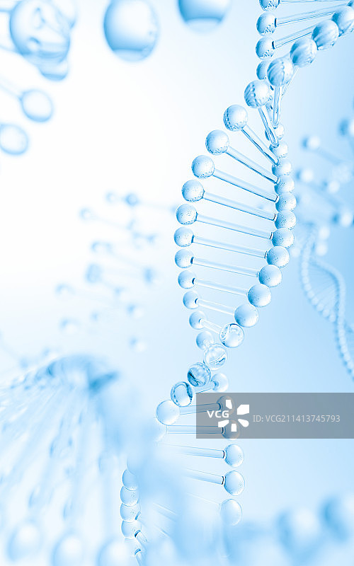 3D渲染生物科技分子结构背景图片素材