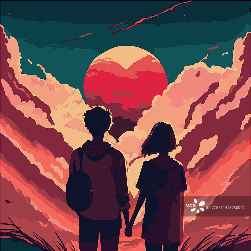 年轻情侣热爱艺术图片素材