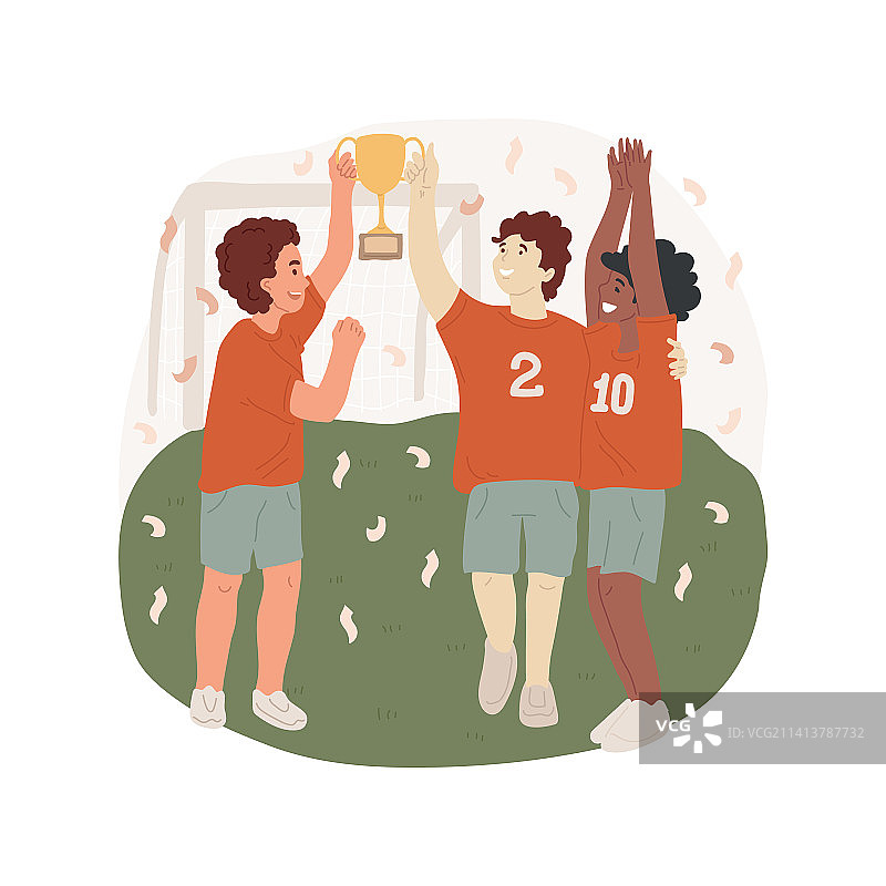 卡通金色奖杯图片素材