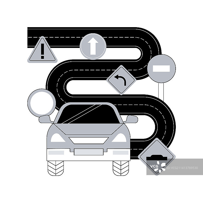 交通标志抽象概念图片素材