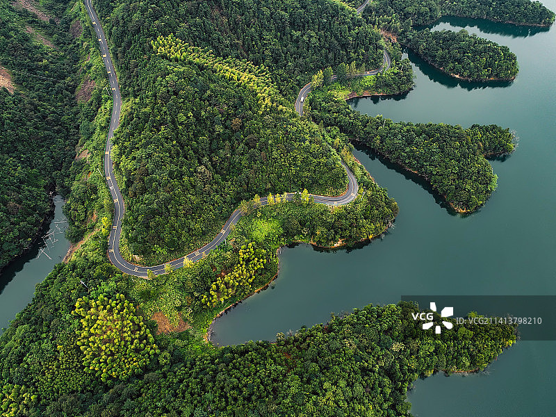 安徽皖南青龙湖美景图片素材