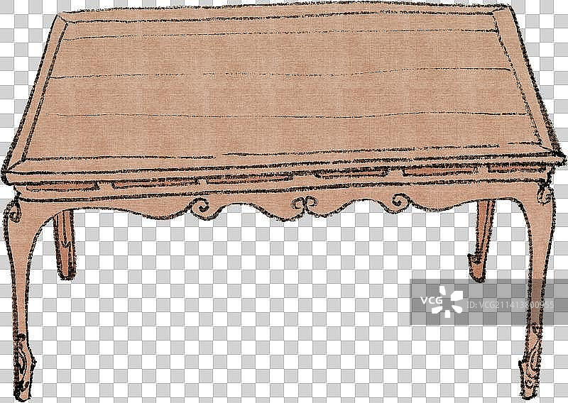 红木复古茶几桌子元素图片素材