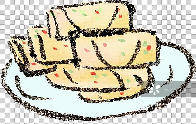 传统习俗小吃春卷元素图片素材