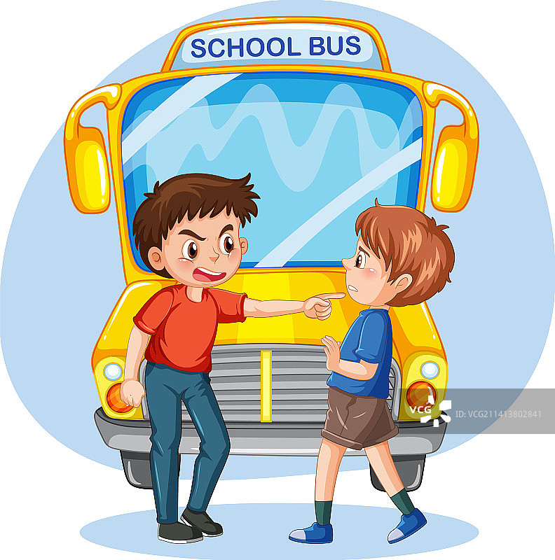 被朋友欺负的小男孩图片素材