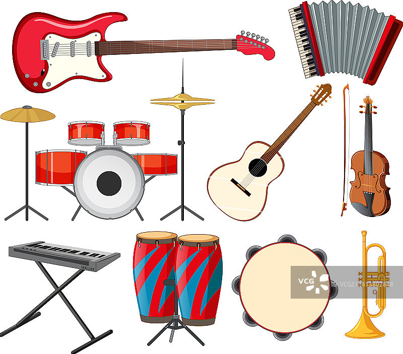 各种乐器合集图片素材