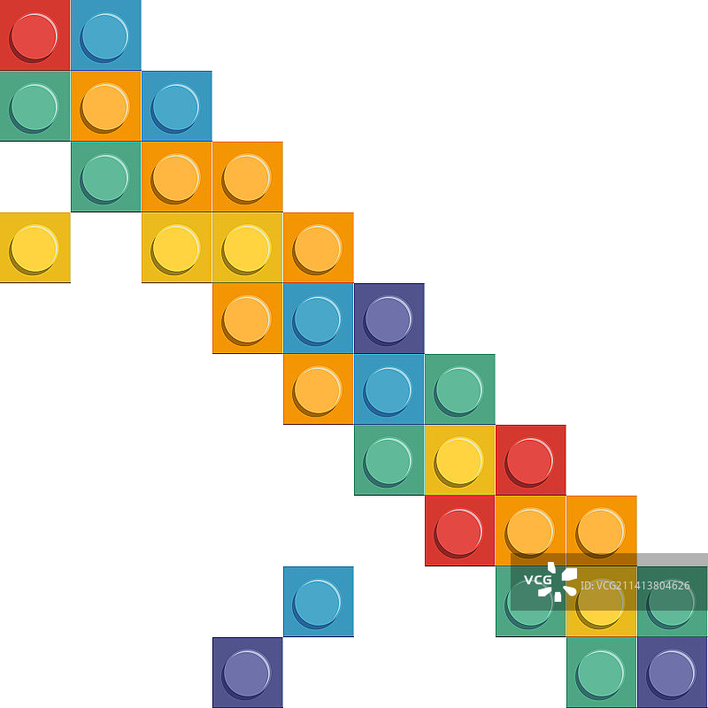 明亮塑料零件无缝图案图片素材