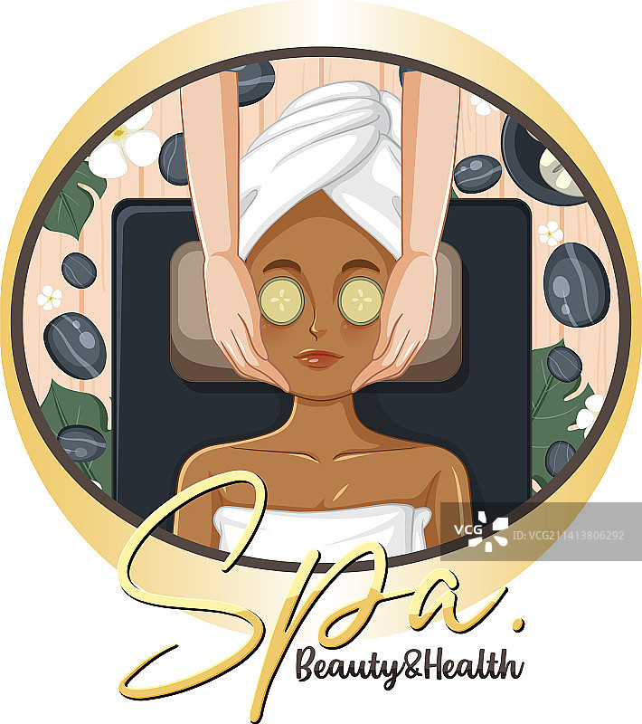 敷面膜的女人图片素材