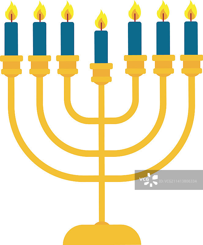 光明节烛台图标图片素材