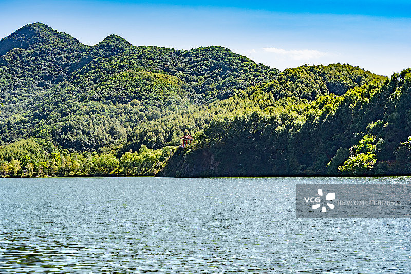 北京延庆玉渡山忘忧湖图片素材