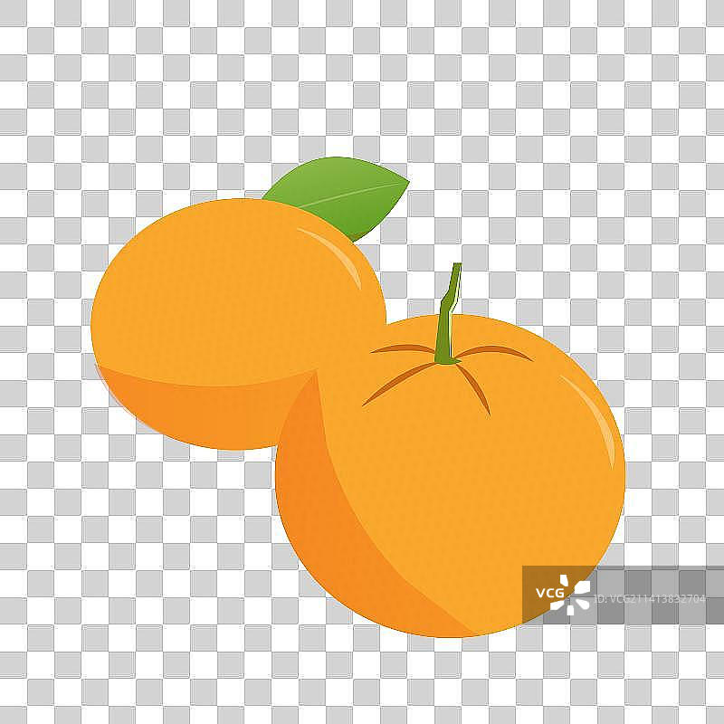 橘子-元素-矢量图.图片素材