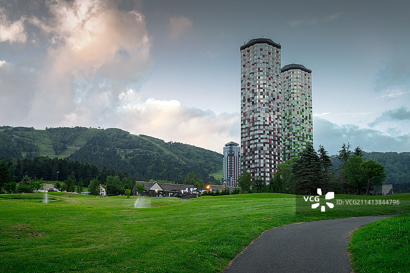 夏天日本北海道星野度假村图片素材