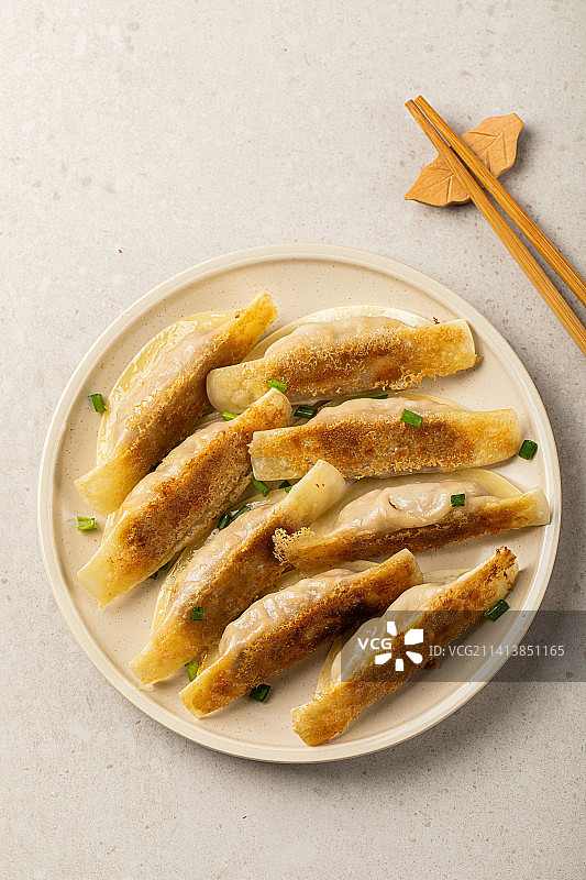 传统美食锅贴图片素材