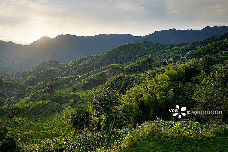 浙江省丽水市云和县七星墩景区图片素材