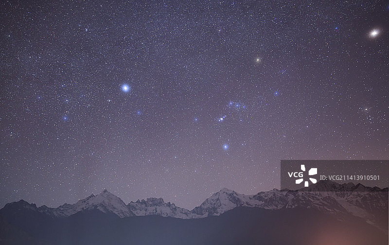 梅里星空图片素材