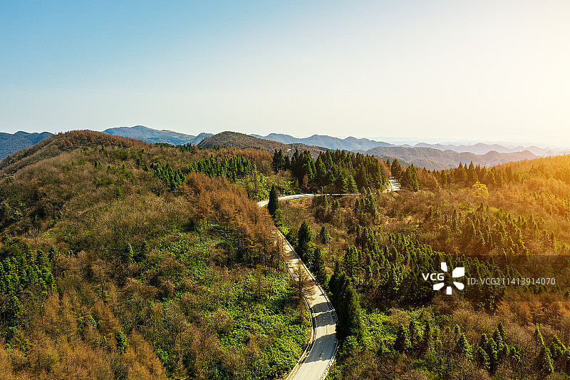 湖北省恩施森林湖泊风光图片素材