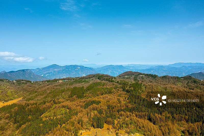 湖北省恩施森林湖泊风光图片素材