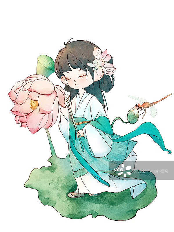 十二花神-六月图片素材