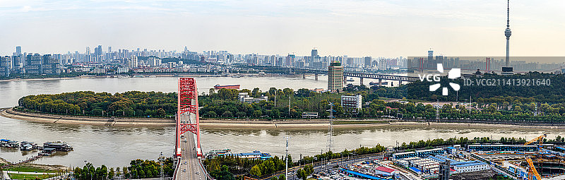 武汉南岸嘴全貌图片素材