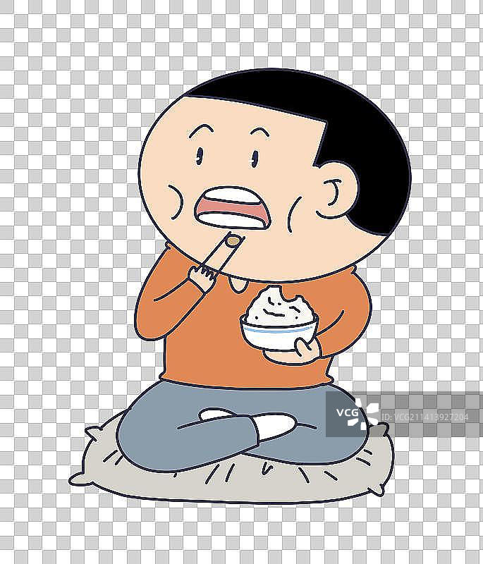 元素：吃饭的人物图片素材