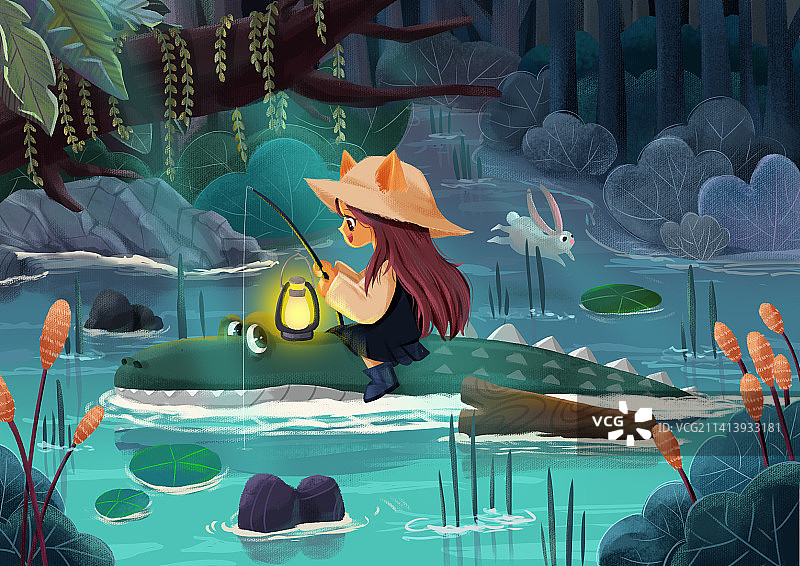 探险的小孩图片素材