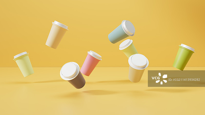 3D极简创意杯子图片素材