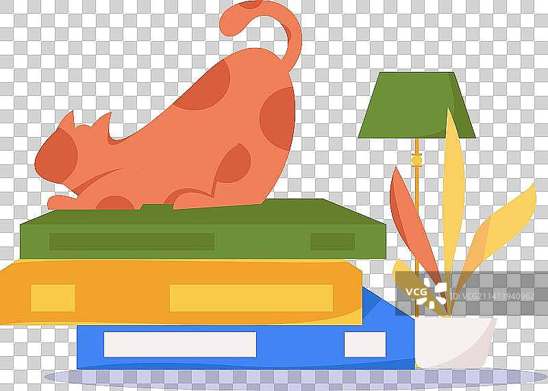 客厅居家休息人物场景扁平矢量概念运营插画图片素材