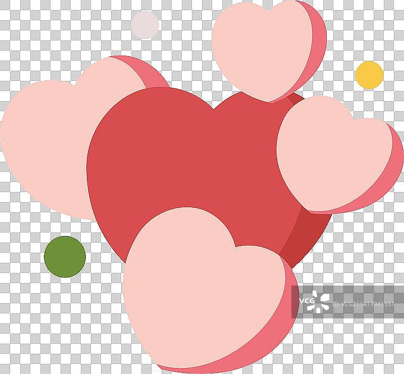 情人节快乐扁平矢量概念运营插画图片素材