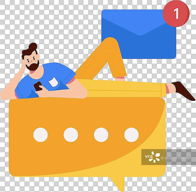 公告模板矢量创意扁平插画图片素材