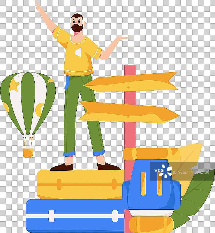 节假日旅游出行人物互联网背景矢量插画图片素材