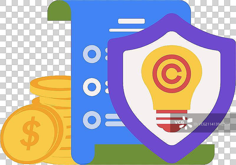 知识产权扁平矢量概念运营插画图片素材