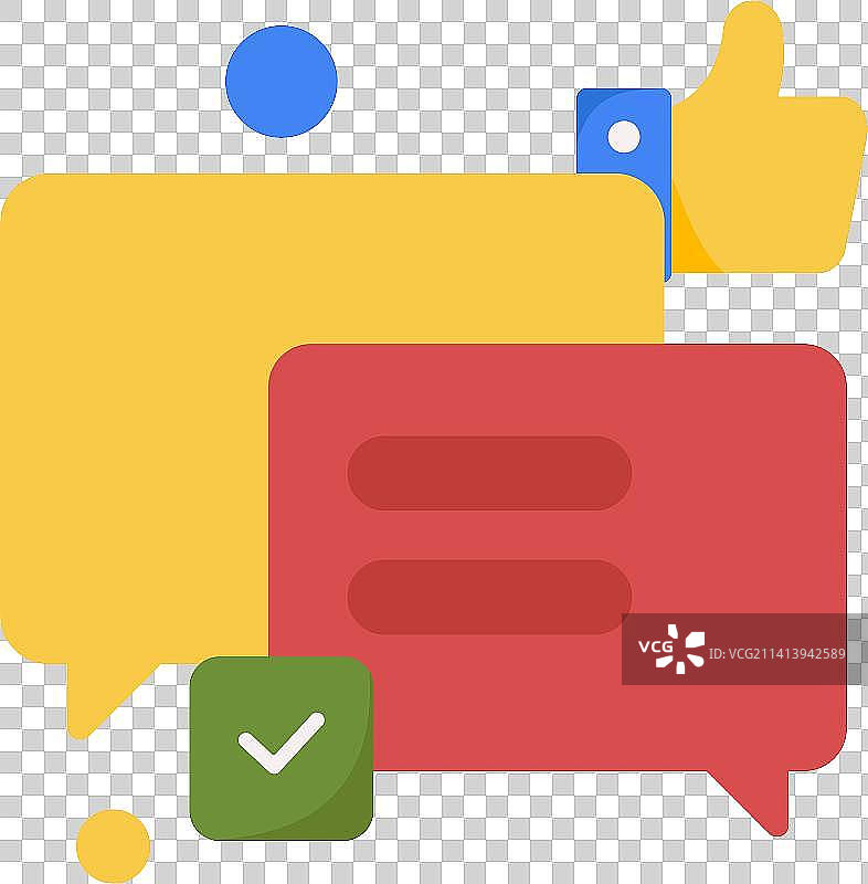 虚拟的社交概念商业扁平矢量插画图片素材