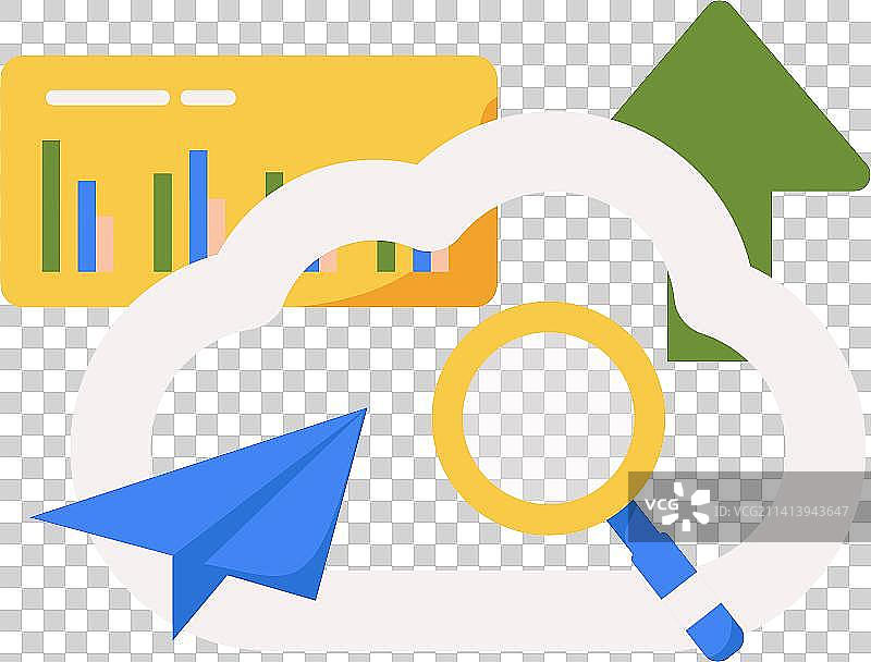 云计算扁平矢量概念运营插画图片素材