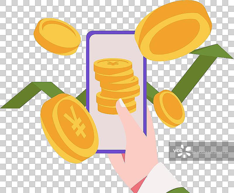 互联网金融理财投资扁平矢量概念运营插画图片素材