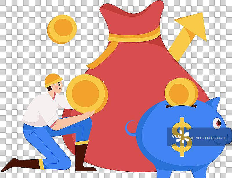 互联网金融理财投资扁平矢量概念运营插画图片素材